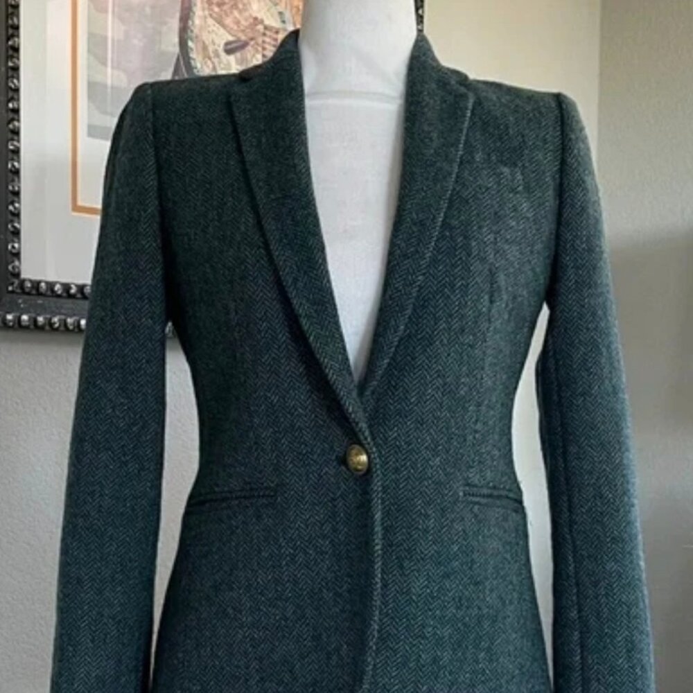 J.Crew herringbone wool blazer size 0